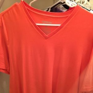 Two Express Stretch V neck slim fit shirts